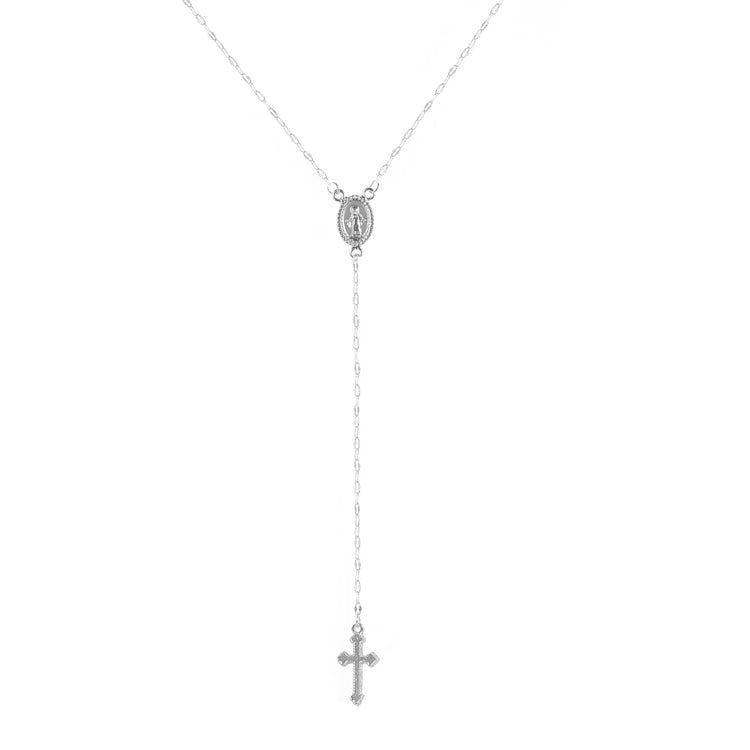 Women Charm Jewelry Gifts 2024 New Fashion Vintage Christian Cross Bohemia Religious Rosary Pendant Necklace Espiga Jewelry