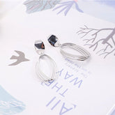 JOYA GIFT Reiki Female Luxury Earring Aretes De Mujer Modernos 2019 Eardrop Fashion Jewelry Dangler Earrings for Women Jewellery Espiga Jewelry