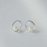925 Sterling Silver Earrings For Women Trendy Simple Circle Handmade Earring Jewelry Prevent Allergy Party Accessories Espiga Jewelry
