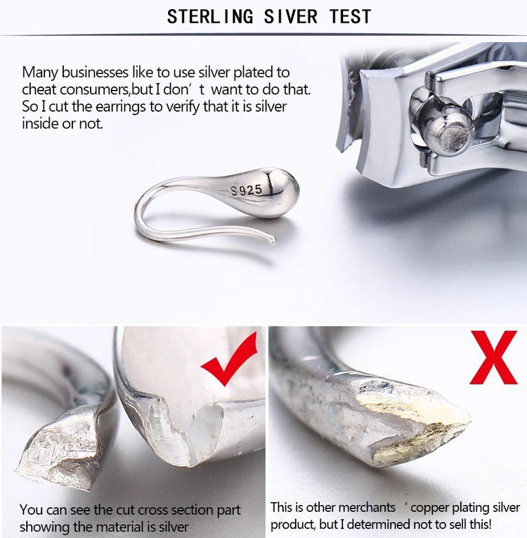 925 Sterling Silver Earrings For Women Trendy Simple Circle Handmade Earring Jewelry Prevent Allergy Party Accessories Espiga Jewelry