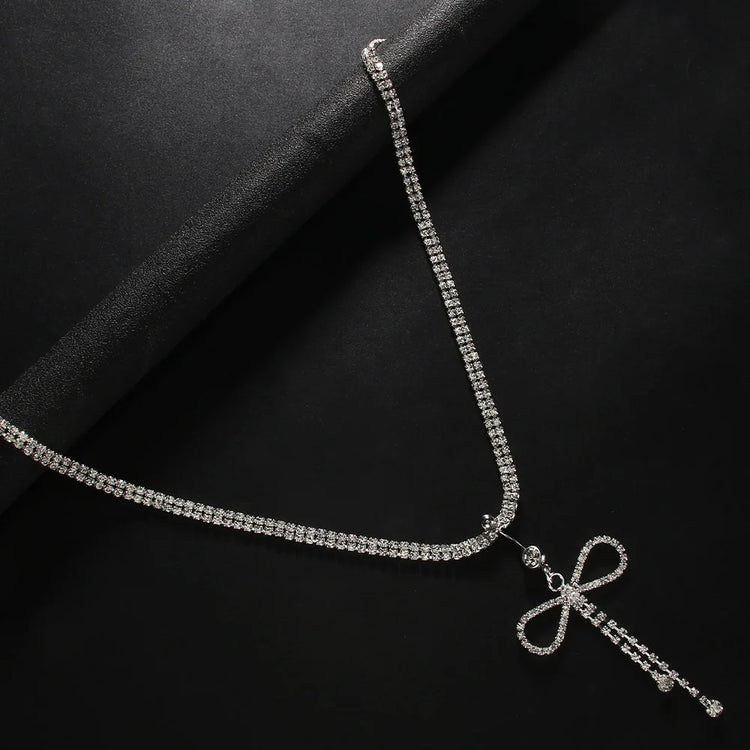 Sexy Bowtie Zircon Chain for Women Crystal Butterfly Waist Bead Belly Chain Belly Belt Summer Beach Body Jewelry Espiga Jewelry