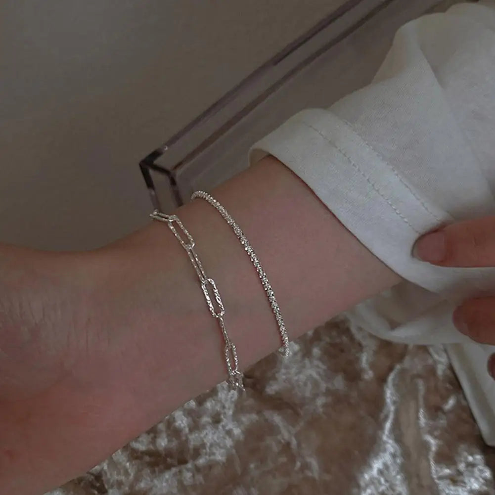 Chain Bracelet Delicate Trendy Fancy Hand Ornament Exquisite Chain Bracelet With Captivating Shine Dazzling Hand Ornament Unique Espiga Jewelry