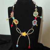 Beaded Star Bow Charm Necklace – view 3
