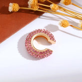 1Pcs Colorful Zircon C Shaped Cartilage Clip Earrings Women Exquisite Luxury No Pierced Copper Ear Cuff Fashion Jewelry Espiga Jewelry