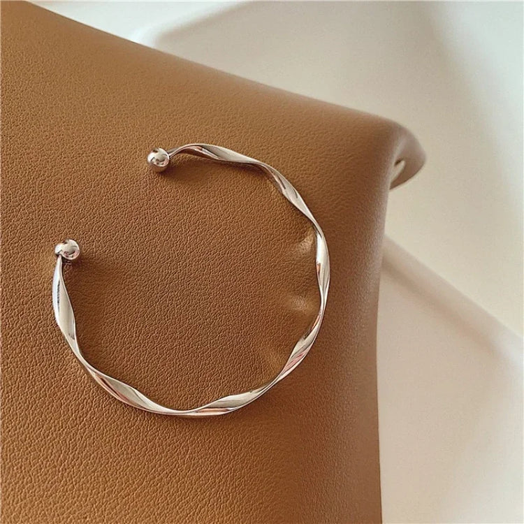 Women Jewelry Wedding Party Premium Gift Wholesale New Fashion Trend Unique Design Elegant Exquisite Twist Simple Bracelet Espiga Jewelry