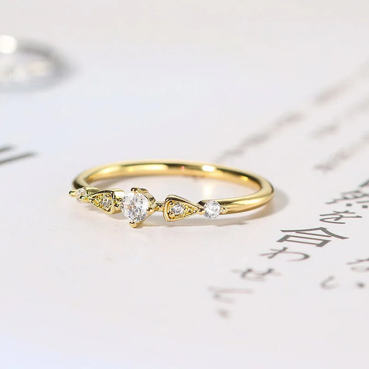 Delicate Zircon Promise Ring – view 5