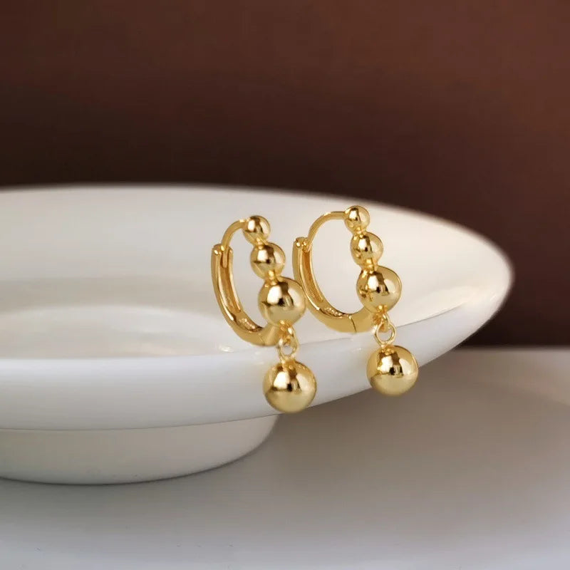 925 Sterling Silver Earrings Simple Fashionable Design New Unique Delicate Exquisite Sweet Charming Ear Ornaments for Women Espiga Jewelry