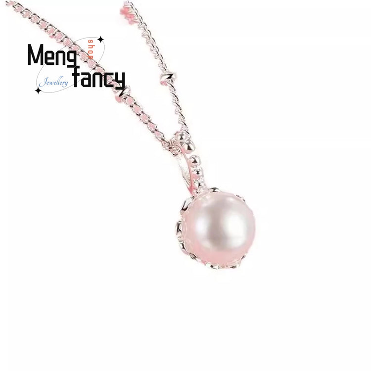 A Single Pearl Necklace With A Niche Design, Simple And Versatile, Exuding A Sense Of High-End Luxury And Light Collarbone Chain Espiga Jewelry