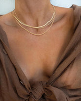 Necklace for Women Gold Necklace Silver Plated Necklace Gold Plated SnakeGold Chain Choker Necklaces Gold Jewelry Gift for Women Espiga Jewelry