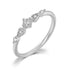 Delicate Zircon Promise Ring – White Gold