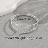 Hand bracelet jewelry - fashionable wristbands, rhinestone elastic gemstone-set bracelets, open-ended bracelets Espiga Jewelry