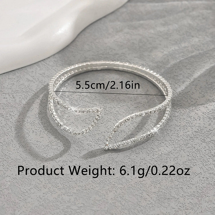 Hand bracelet jewelry - fashionable wristbands, rhinestone elastic gemstone-set bracelets, open-ended bracelets Espiga Jewelry