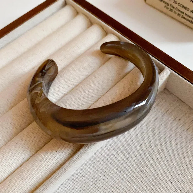Acrylic Jelly Cuff Bangle Espiga Jewelry