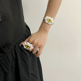 Eye Earrings Colorful Drip Ring Bracelet Personality Exaggerated Accessories Fashion Women&