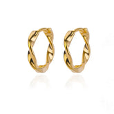 Elegant Round Earrings for Women Girls Luxury Stainless Steel Hoop Earrings Vintage Wedding Engagement Aesthetic Jewerly aretes Espiga Jewelry