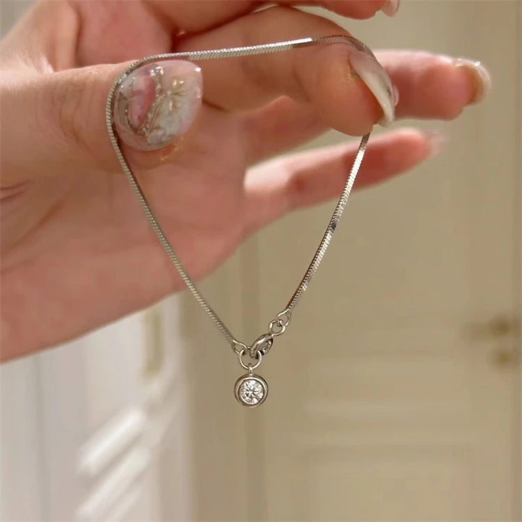 Luxury Stainless Steel Bracelet New High-End Minimalist Zircon Charm Blade Chain Women’s Bracelet Party Jewelry Gift Espiga Jewelry