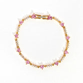 New Fashion Women Girls Trendy Sweetness Lovely Shiny Zircon Bow Bowknot Chain Bracelets Jewelry Female Party Gifts Espiga Jewelry