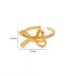 Bowknot Rings for Women Girls Open Waterproof Premium Stainless Steel Ring 2024 Trend Couple Wedding Jewelry freeshiping items Espiga Jewelry