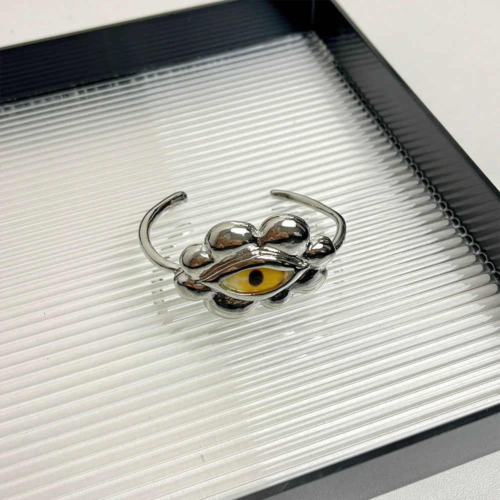 Eye Earrings Colorful Drip Ring Bracelet Personality Exaggerated Accessories Fashion Women&