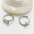 XINYI Plated Zircon Round Circle Hoop Earring for Women Minimalist Trendy Accessories Party Wedding Jewelry gifts Espiga Jewelry