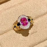Red Zircon Adjustable Ring – view 4