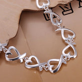 925 Sterling Silver Bracelets for Women Wedding Lady Cute Noble Pretty Jewelry Fashion Nice Chain Free Shipping Hot Gifts Espiga Jewelry
