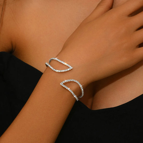 Hand bracelet jewelry - fashionable wristbands, rhinestone elastic gemstone-set bracelets, open-ended bracelets Espiga Jewelry