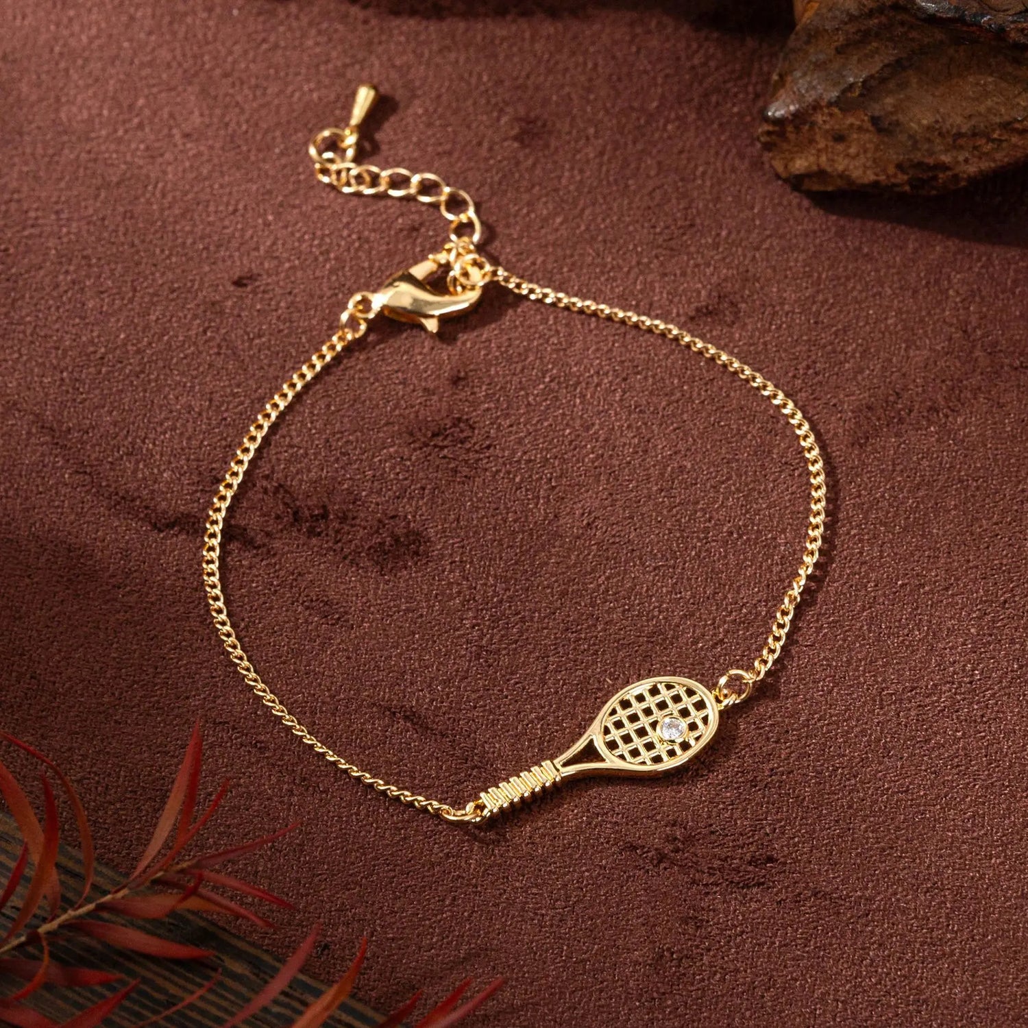 Tennis Racket Necklace Minimalist Alloy Pendant Sporty Chic Choker Adjustable Chain Athleisure Jewelry Gift for Her Espiga Jewelry