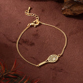 Tennis Racket Necklace Minimalist Alloy Pendant Sporty Chic Choker Adjustable Chain Athleisure Jewelry Gift for Her Espiga Jewelry
