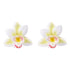 Butterfly Orchid Large Flower Earrings Korean Style Jewelry Accessories Flower Stud Earrings Minority Design Exaggerated Espiga Jewelry