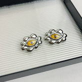 Eye Earrings Colorful Drip Ring Bracelet Personality Exaggerated Accessories Fashion Women&