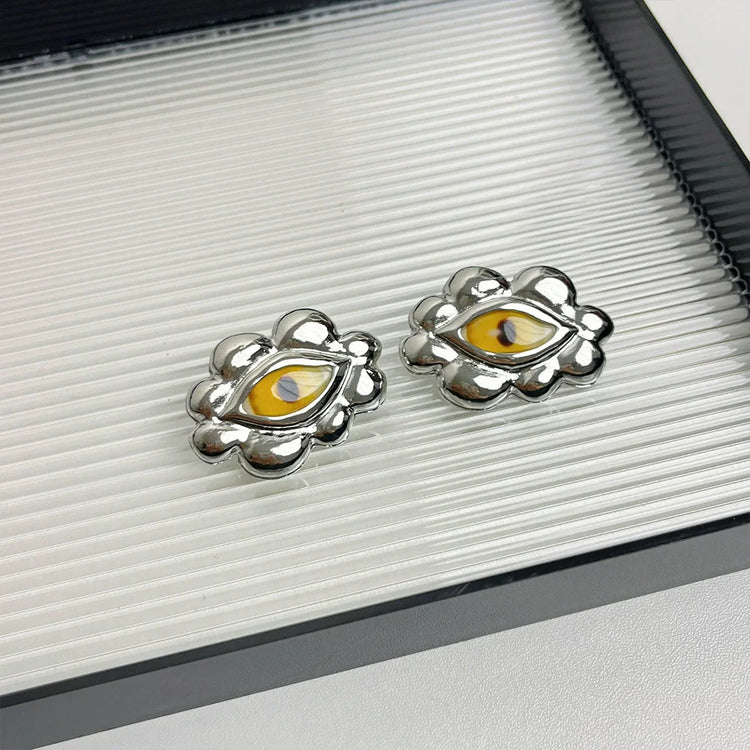 Eye Earrings Colorful Drip Ring Bracelet Personality Exaggerated Accessories Fashion Women&