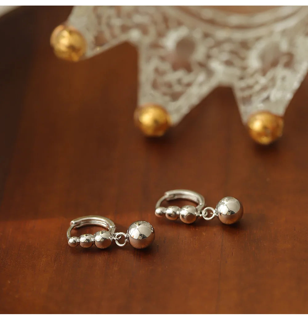 925 Sterling Silver Earrings Simple Fashionable Design New Unique Delicate Exquisite Sweet Charming Ear Ornaments for Women Espiga Jewelry