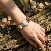 Boho Resin Stone Link Bracelet – view 3