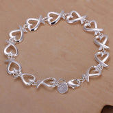 925 Sterling Silver Bracelets for Women Wedding Lady Cute Noble Pretty Jewelry Fashion Nice Chain Free Shipping Hot Gifts Espiga Jewelry