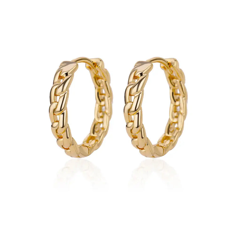 Elegant Round Earrings for Women Girls Luxury Stainless Steel Hoop Earrings Vintage Wedding Engagement Aesthetic Jewerly aretes Espiga Jewelry