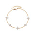 High Quality Crystal Four Leaf Flower Bracelet for Women Clasic Trendy Gold Color Stainless Steel Zircon Bangle Jewelry Gift Espiga Jewelry