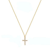 New Fashion Cross Pendant Necklace for Women Toggle Clasp Rectangle Necklaces Paperclip Collarbone Chain Christian Faith Jewelry Espiga Jewelry