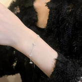 High Quality Crystal Four Leaf Flower Bracelet for Women Clasic Trendy Gold Color Stainless Steel Zircon Bangle Jewelry Gift Espiga Jewelry