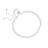 100% Solid 925 Sterling Silver Metal Bracelets for Women Men Beads Adjuatable Handmade Simple Bracelet Birthday Christmas Gift Espiga Jewelry