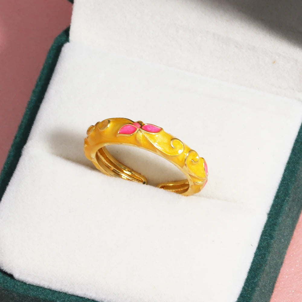 Gold Geometric Ring – Style C