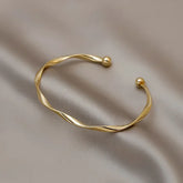 Women Jewelry Wedding Party Premium Gift Wholesale New Fashion Trend Unique Design Elegant Exquisite Twist Simple Bracelet Espiga Jewelry