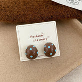 New Trendy Vintage Pink Tulip Flower Heart Pendant Earrings for Women Spring and Summer Sweet Design Wedding Party Jewelry Gifts Espiga Jewelry