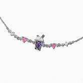 New Fashion Women Girls Trendy Sweetness Lovely Shiny Zircon Bow Bowknot Chain Bracelets Jewelry Female Party Gifts Espiga Jewelry