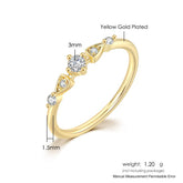 Delicate Zircon Promise Ring – view 6
