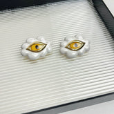 Eye Earrings Colorful Drip Ring Bracelet Personality Exaggerated Accessories Fashion Women&