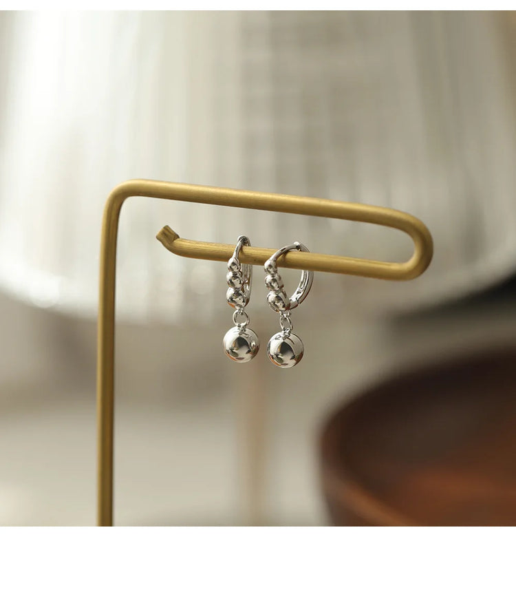 925 Sterling Silver Earrings Simple Fashionable Design New Unique Delicate Exquisite Sweet Charming Ear Ornaments for Women Espiga Jewelry