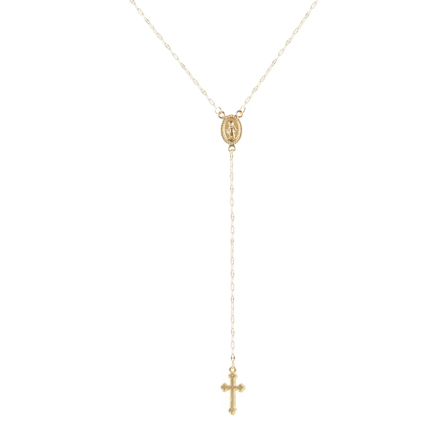 Women Charm Jewelry Gifts 2024 New Fashion Vintage Christian Cross Bohemia Religious Rosary Pendant Necklace Espiga Jewelry