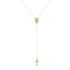 Women Charm Jewelry Gifts 2024 New Fashion Vintage Christian Cross Bohemia Religious Rosary Pendant Necklace Espiga Jewelry