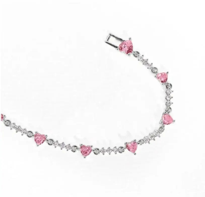 New Fashion Women Girls Trendy Sweetness Lovely Shiny Zircon Bow Bowknot Chain Bracelets Jewelry Female Party Gifts Espiga Jewelry